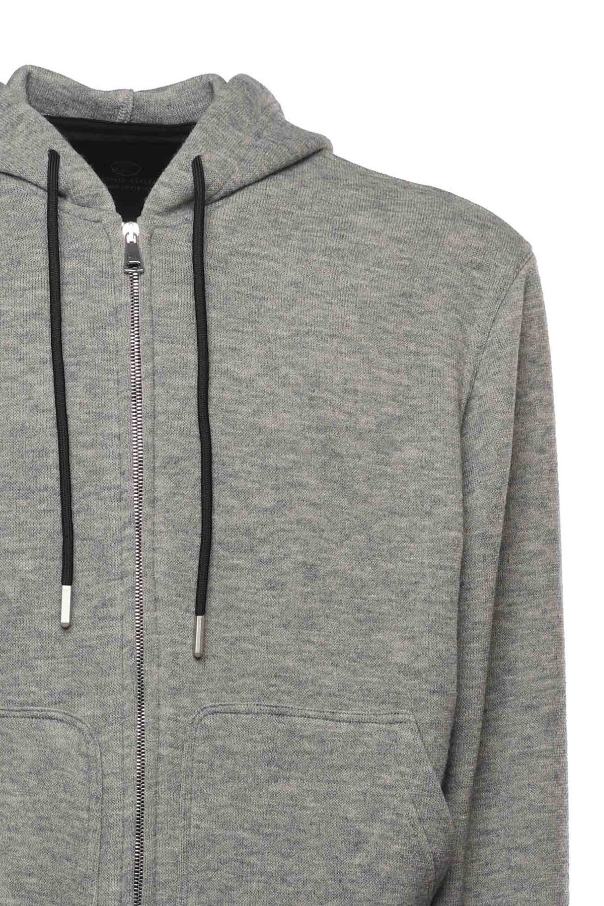 Zip - up | Sweatshirt | Grey - Giuliano Galiano | Handcrafted Luxury Sneakers Made In Italy