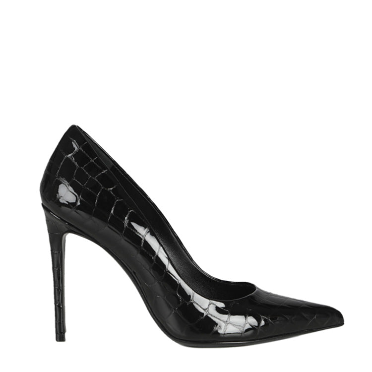 Gemma | Schwarz | Croc-Stil