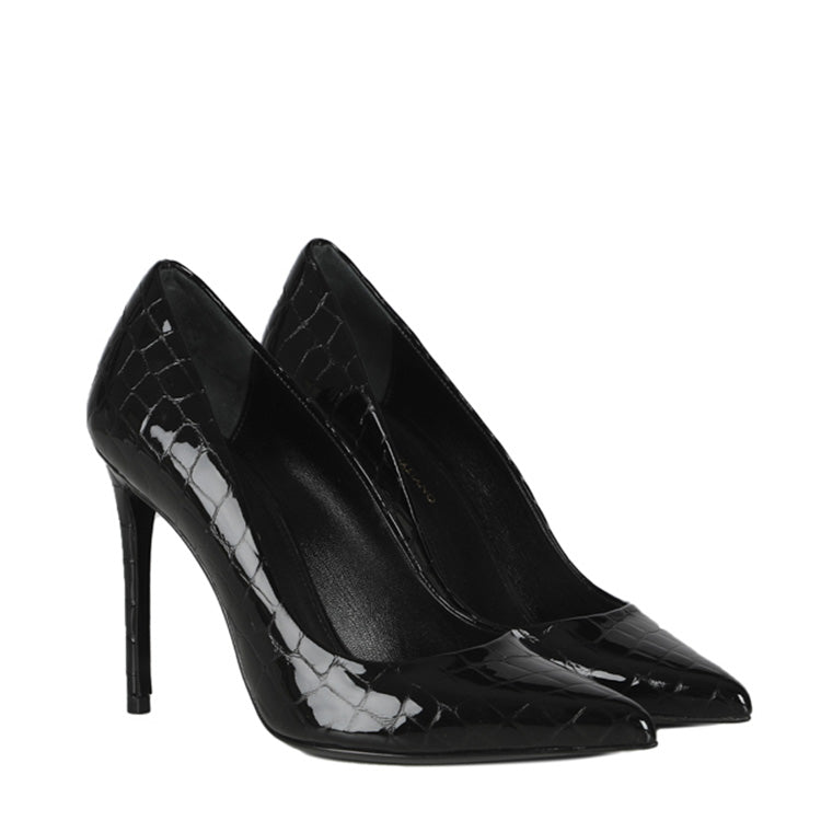 Gemma | Schwarz | Croc-Stil