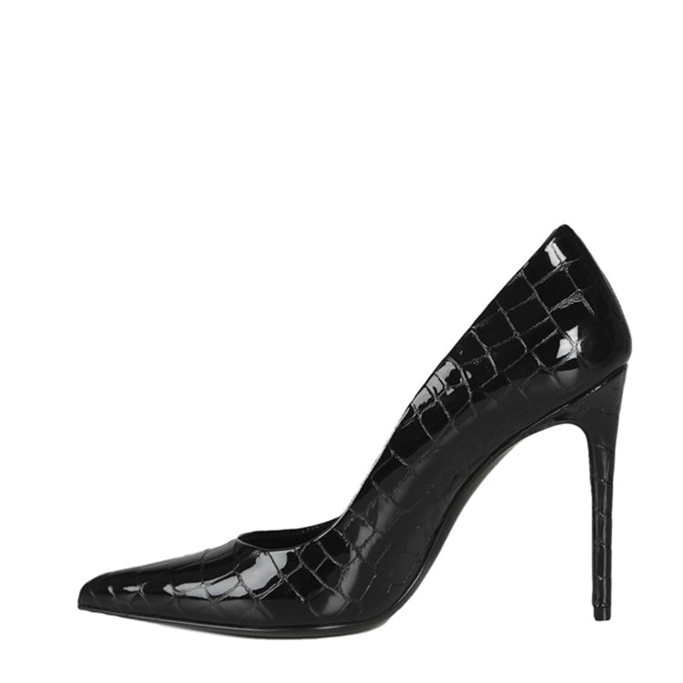 Gemma | Schwarz | Croc-Stil