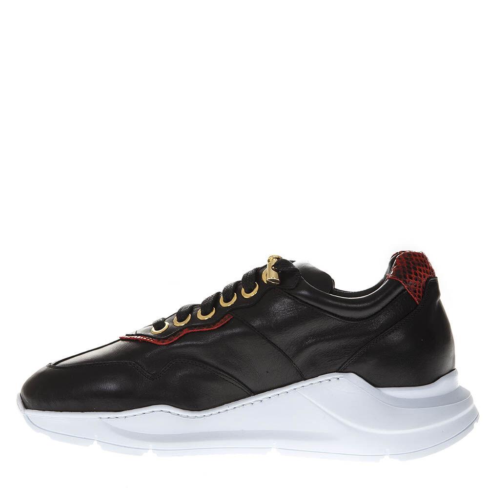 Turnschuhe | Schwarzes Leder | Frau