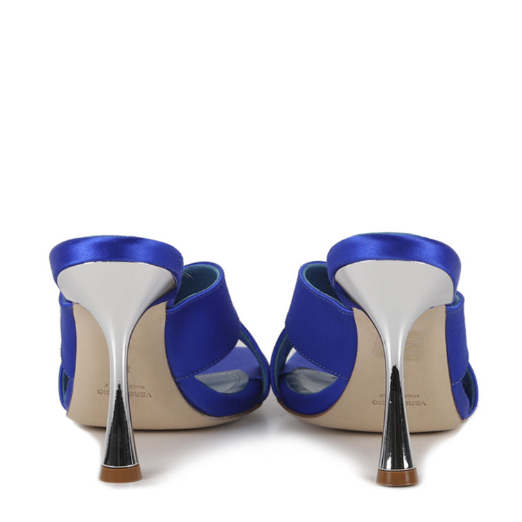 Edina Sandalen | Satin | Blau