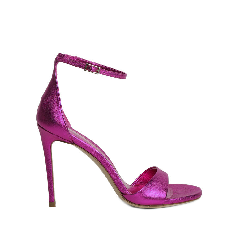Megan | Sandalen | Fuchsia Leder