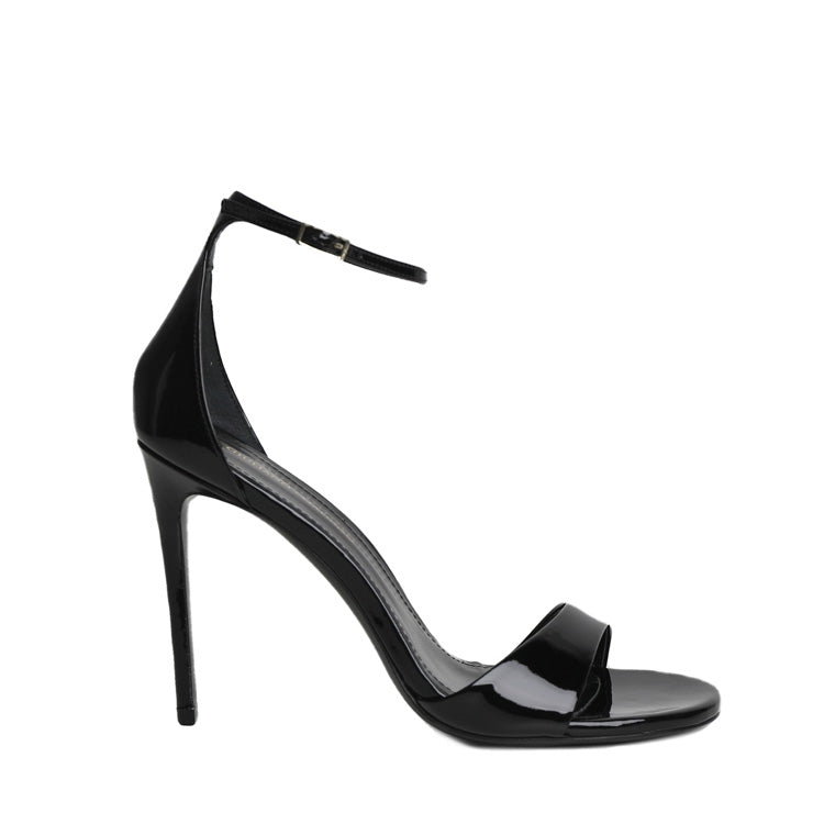 Megan | Sandalen | Schwarzes Leder