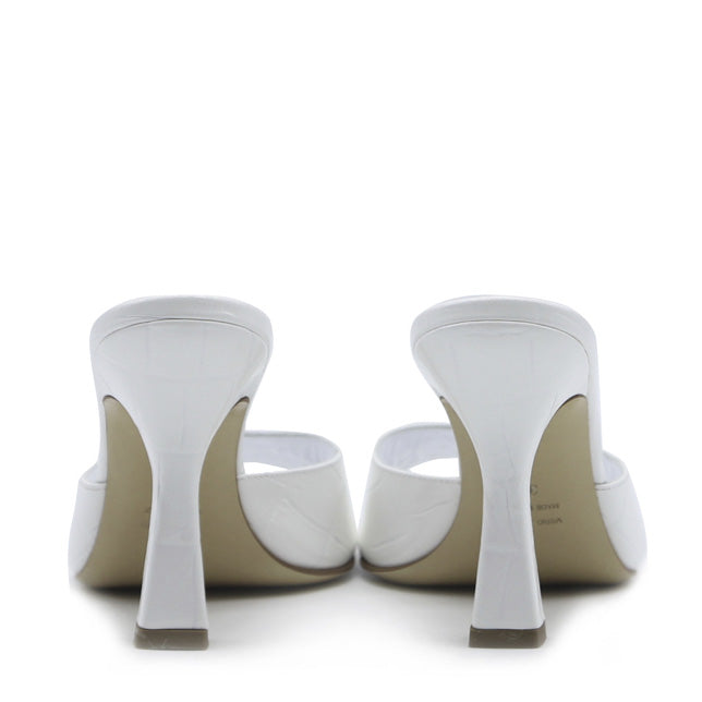 Pantoletten Sandra | Pelle | Bianco