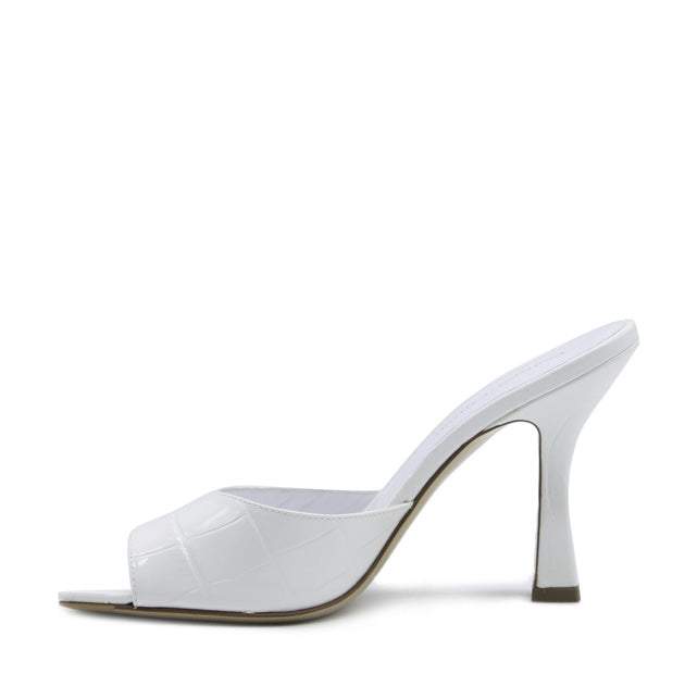 Pantoletten Sandra | Pelle | Bianco