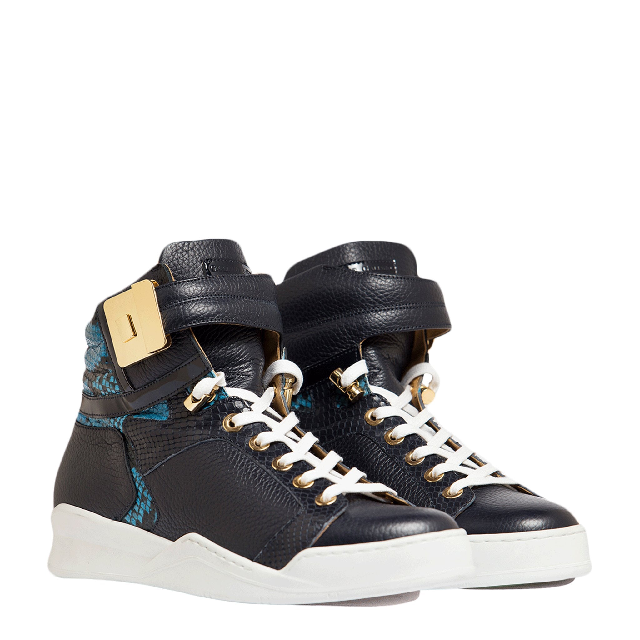 Schwarze Seele II Blau | Blau | Leder