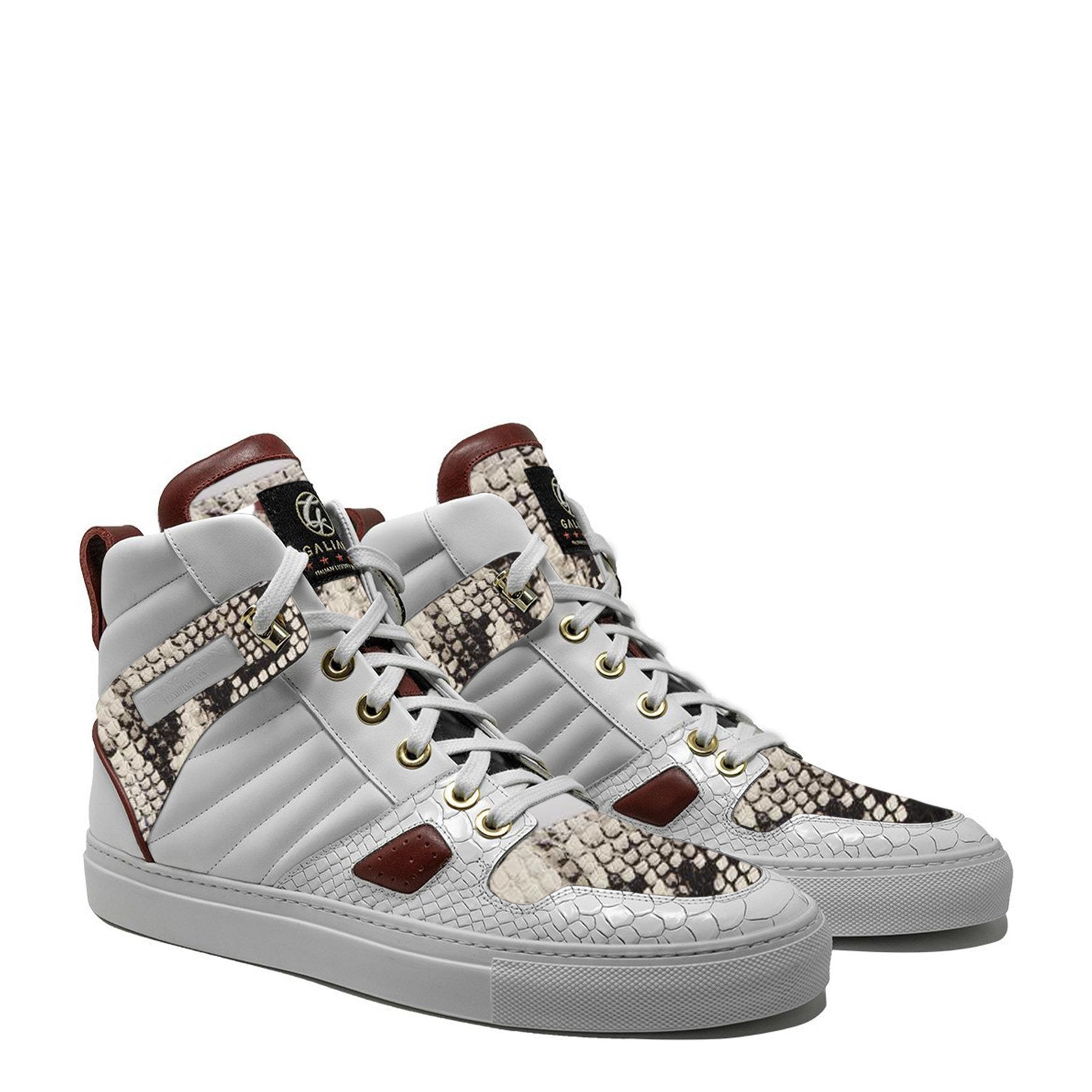 FastLife Hoch | Weiß Rot | Python-Stil