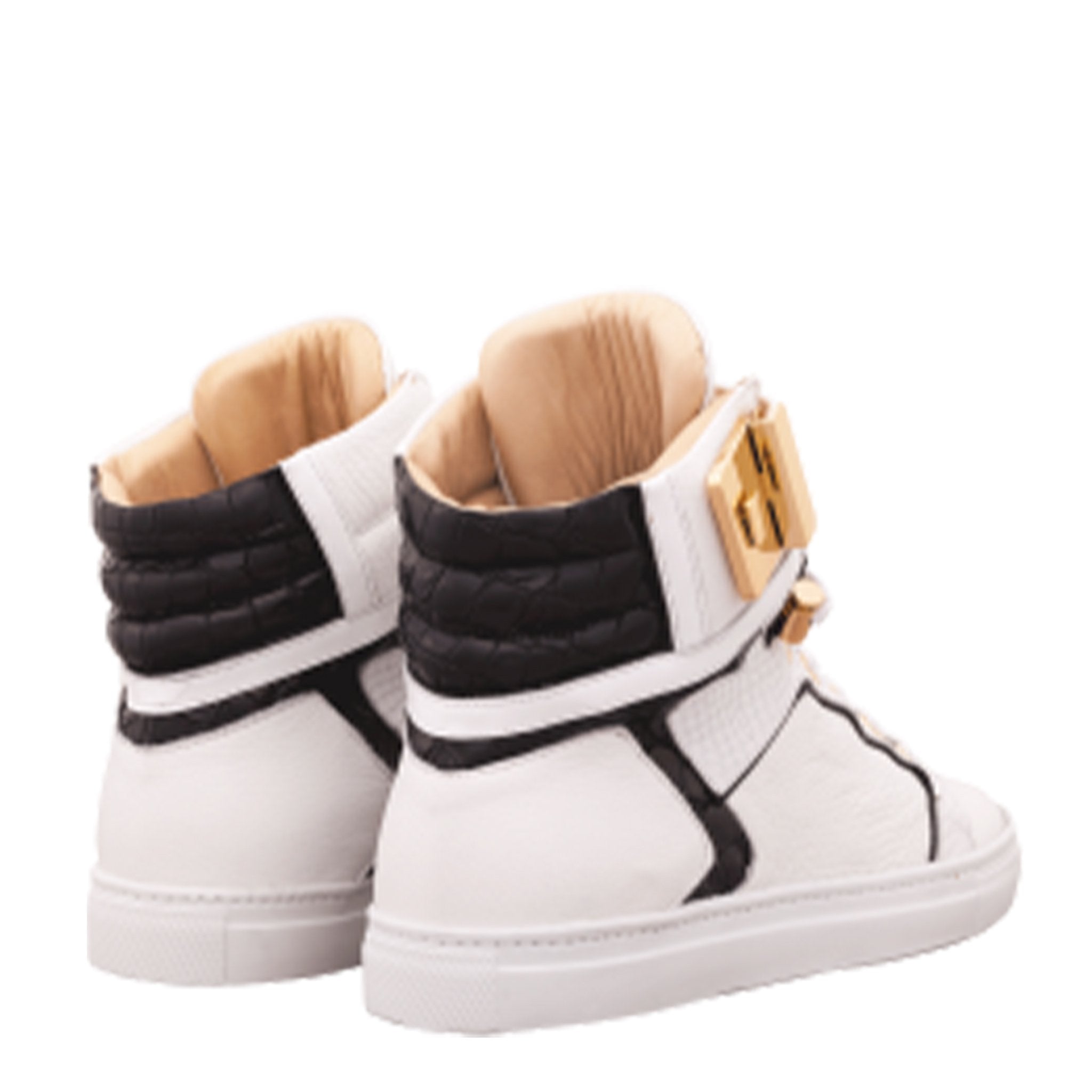 Soul noir blanc | Pompe en cuir noir x Lil | Édition limitée