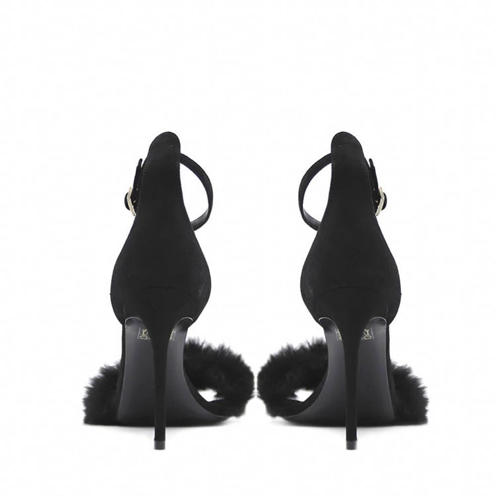 Sandalen Claire | Nero | Pelle Scamosciata