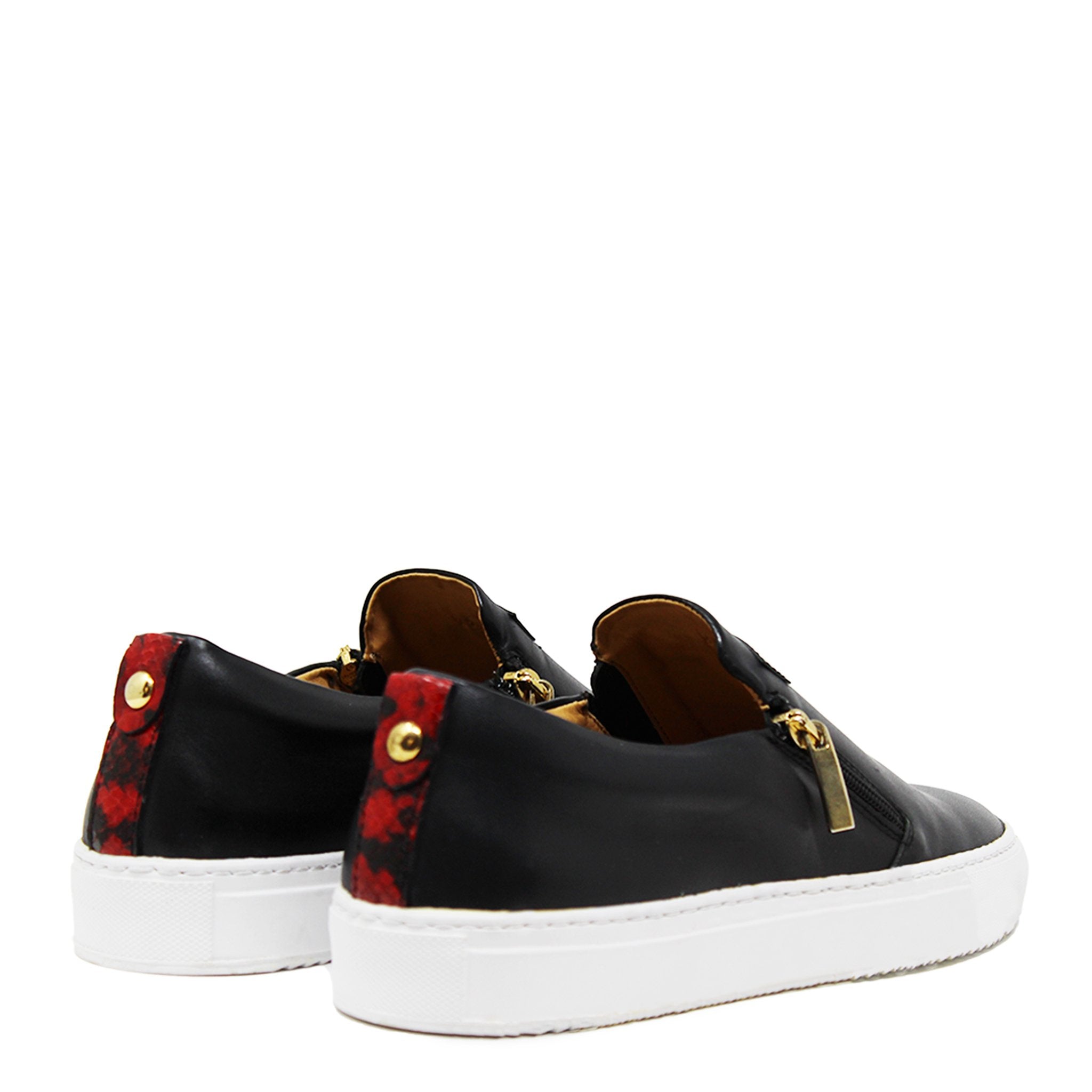 Black à enfiler | Noir | Cuir