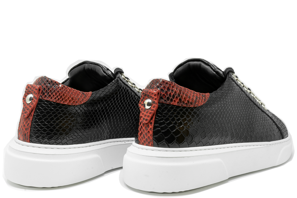 V.I.P. VII Low Black | Red Python | Woman
