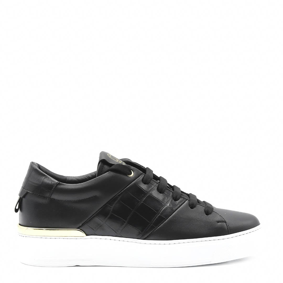 King1 Sneakers | Black | Croc Design |