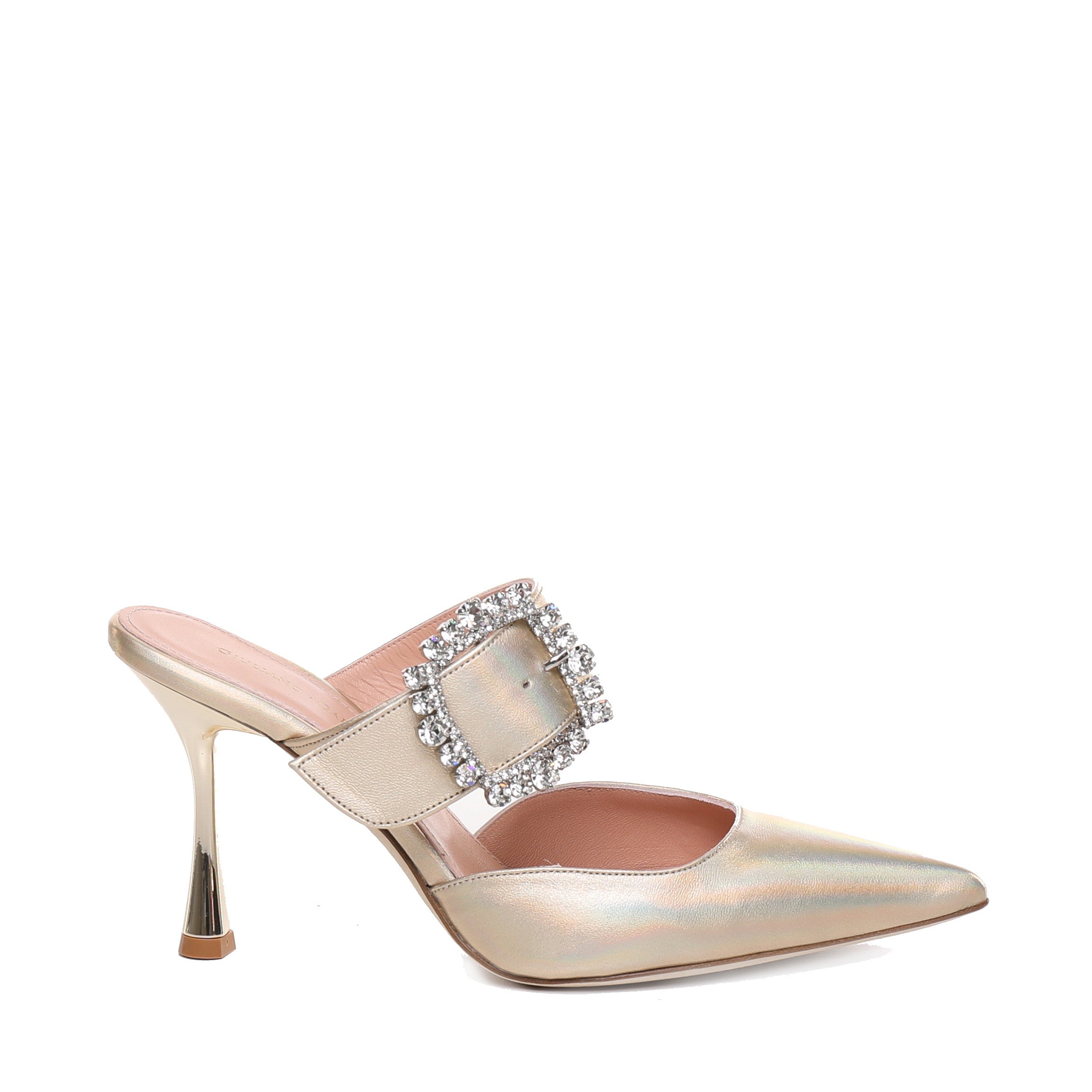 Pantoletten Alena | Pelle | Platin