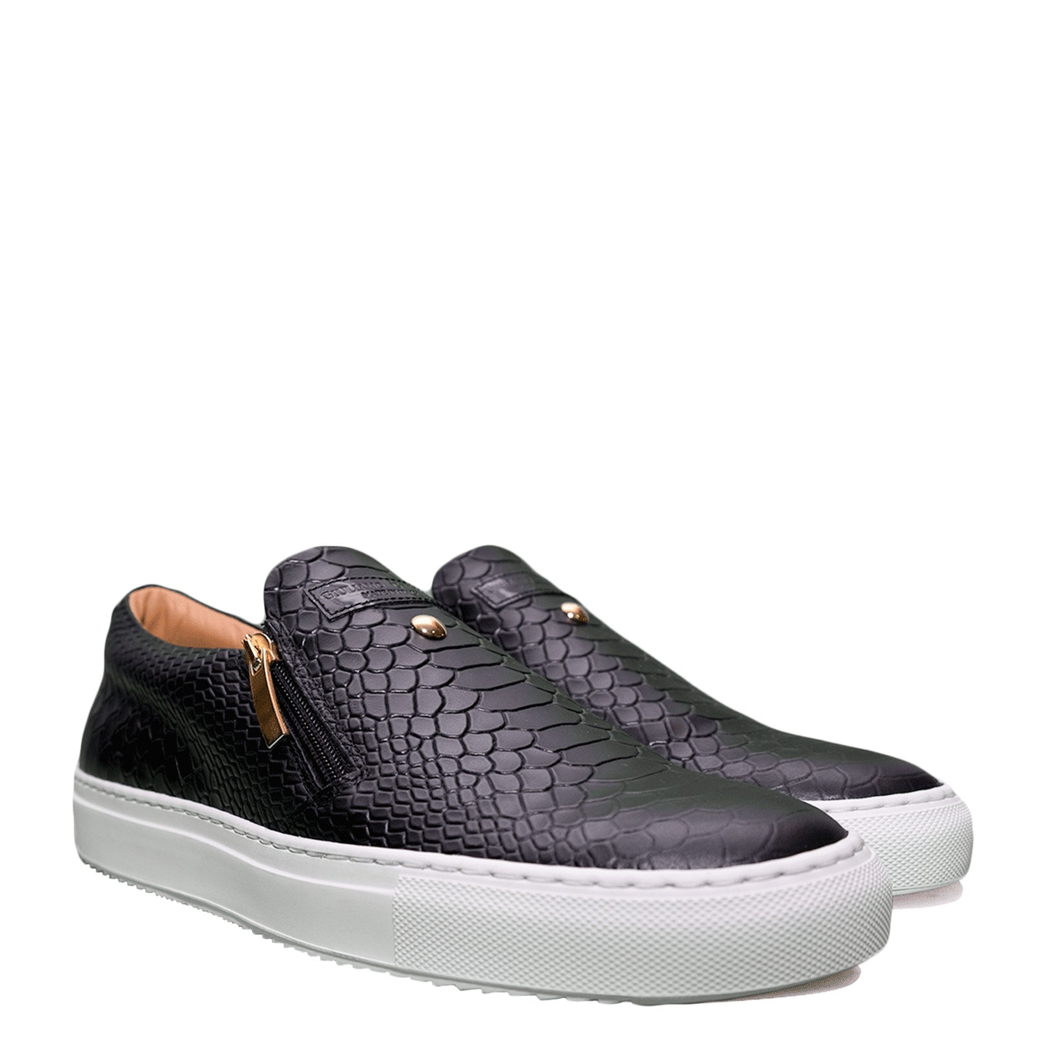 Slip-On Negru | Roșu | Piton