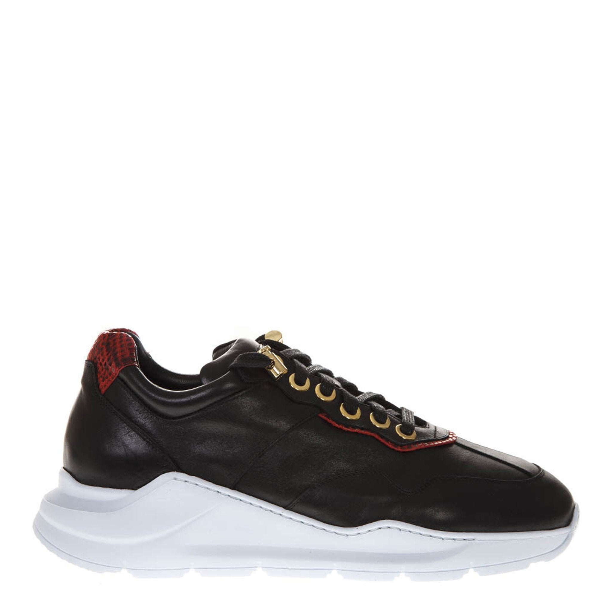 Turnschuhe | Schwarzes Leder | Frau