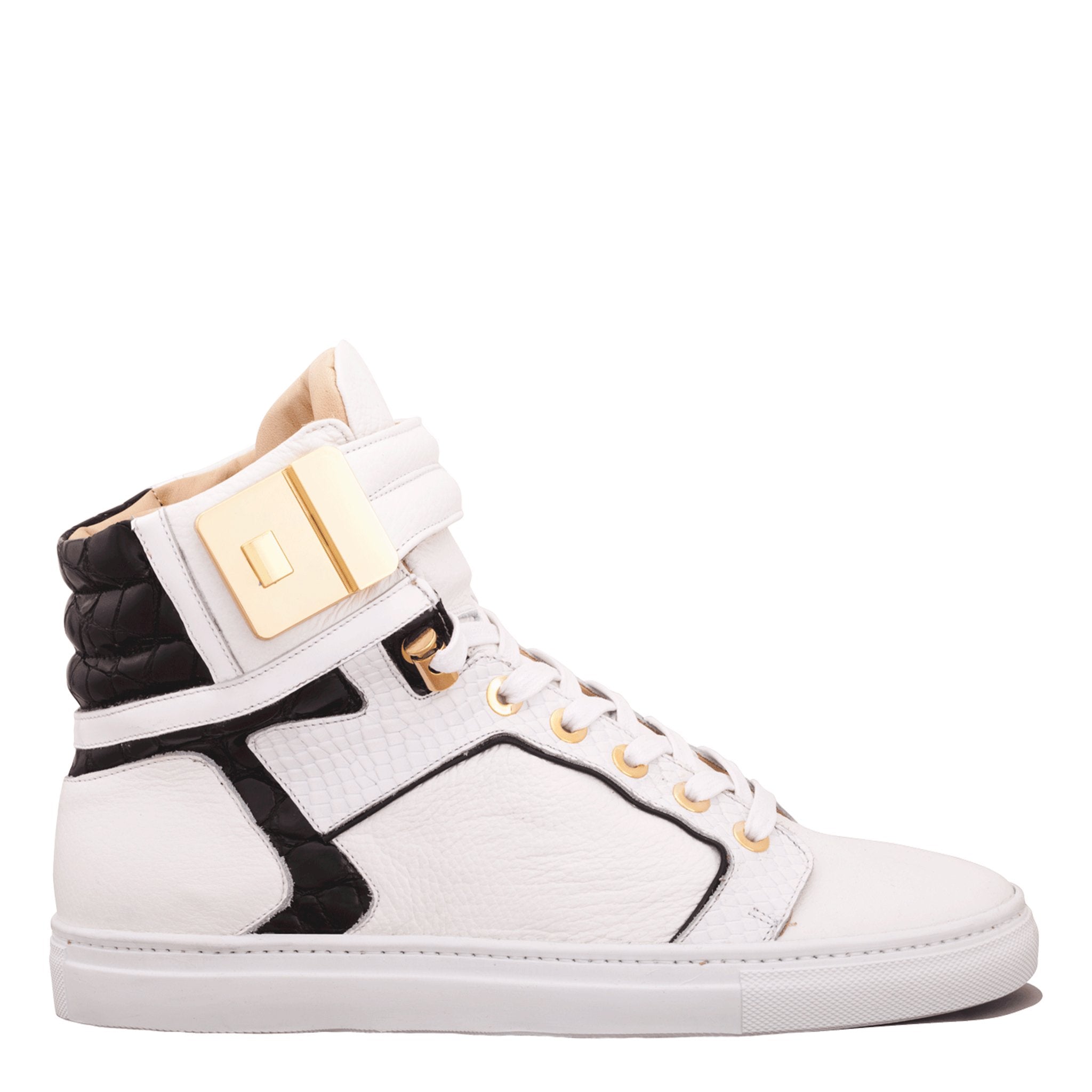 Soul noir blanc | Pompe en cuir noir x Lil | Édition limitée