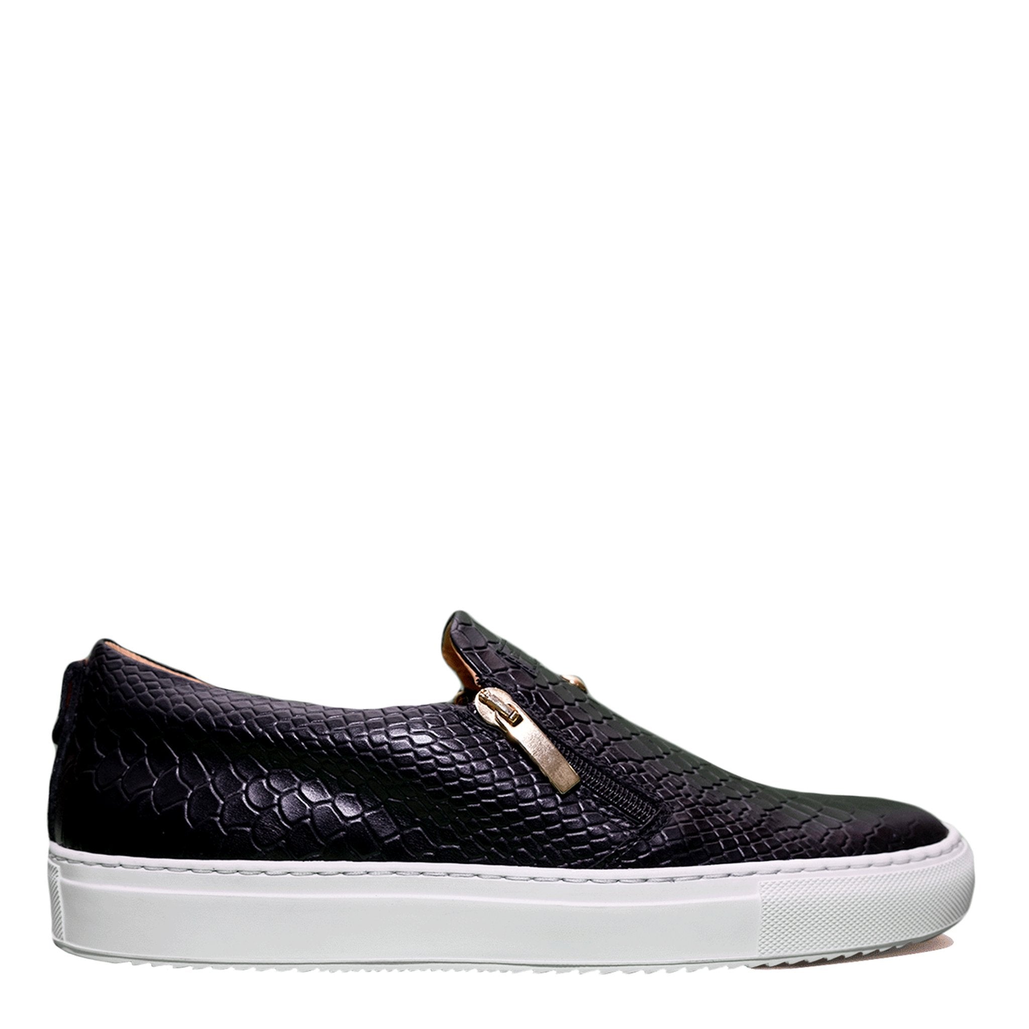 Slip-On Negru | Roșu | Piton