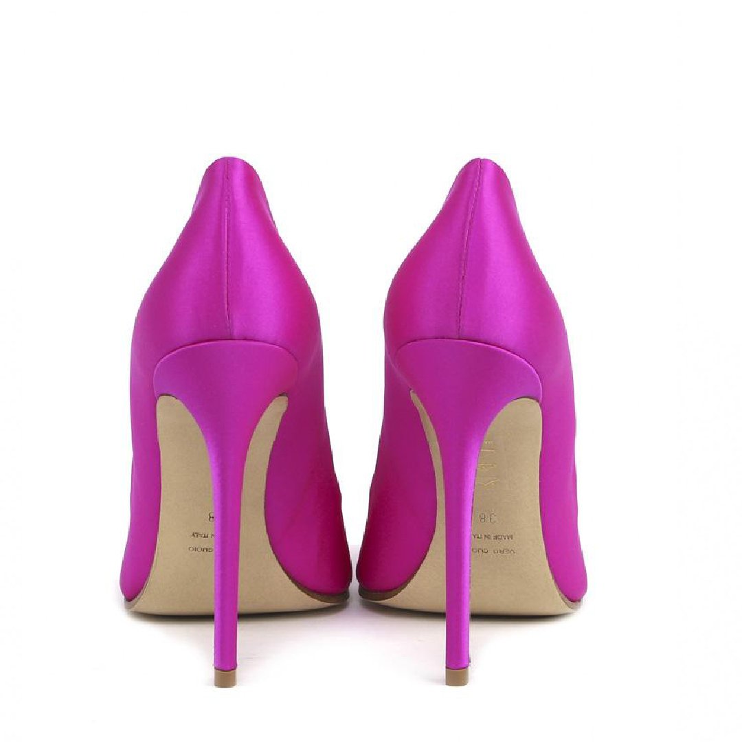 Dekolleté Amanda | Fuchsie | Raso di Seta