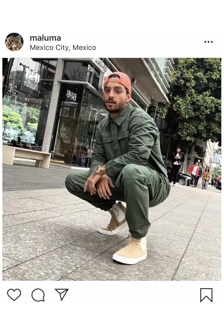 Beatols Beige | Beige | Suede X MALUMA | Limited Edition - Giuliano Galiano | Handcrafted Luxury Sneakers Made In Italy
