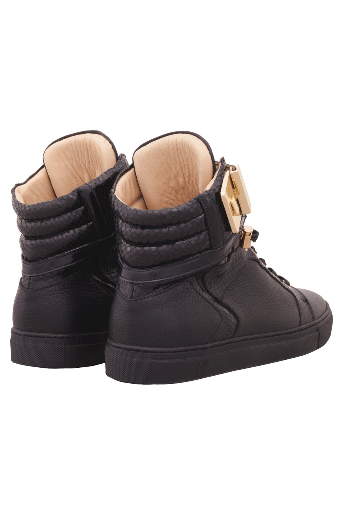 Black Soul Black | Black | Leather | Limited Edition - Giuliano Galiano | Handcrafted Luxury Sneakers Made In Italy