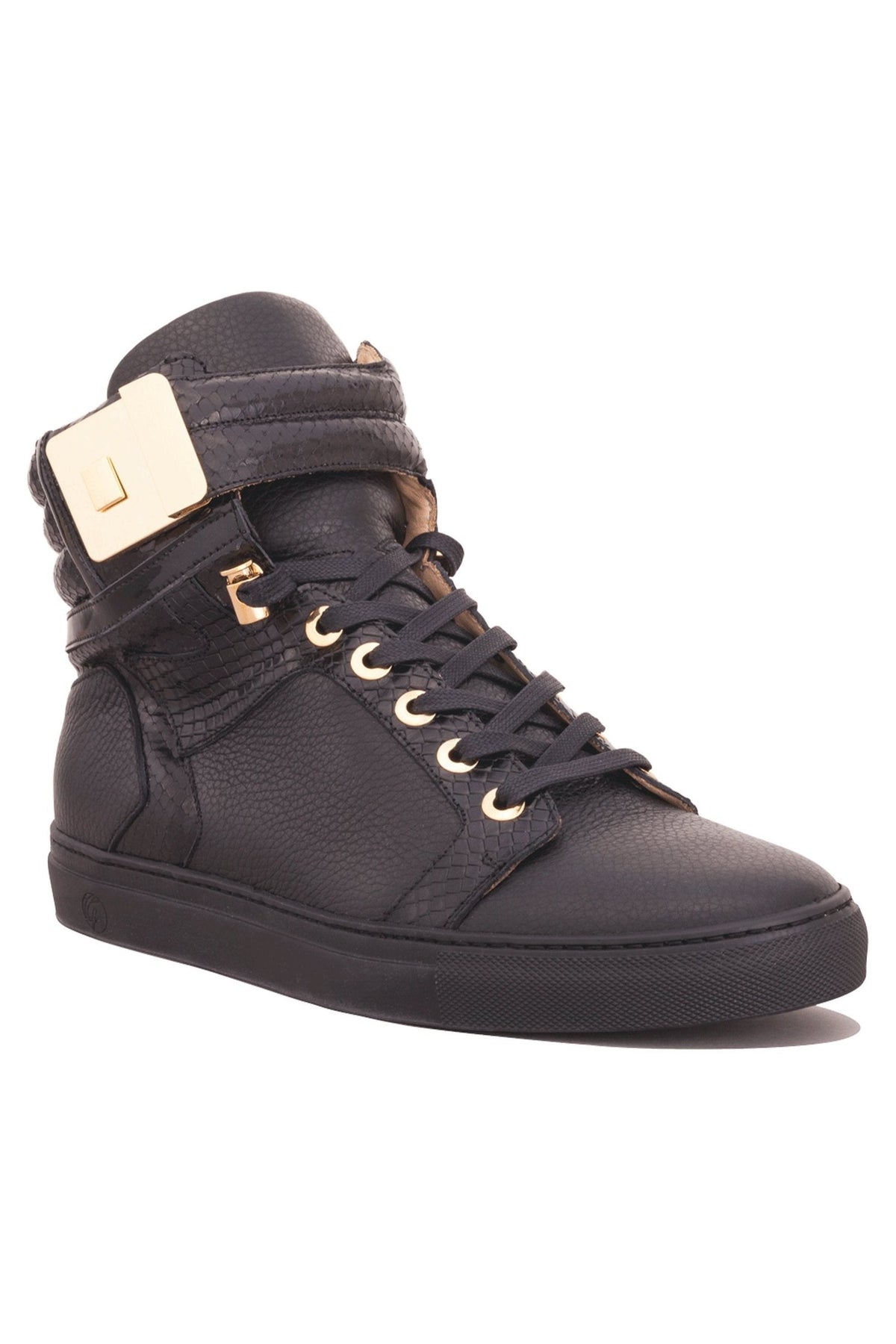Black Soul Black | Black | Leather | Limited Edition - Giuliano Galiano | Handcrafted Luxury Sneakers Made In Italy