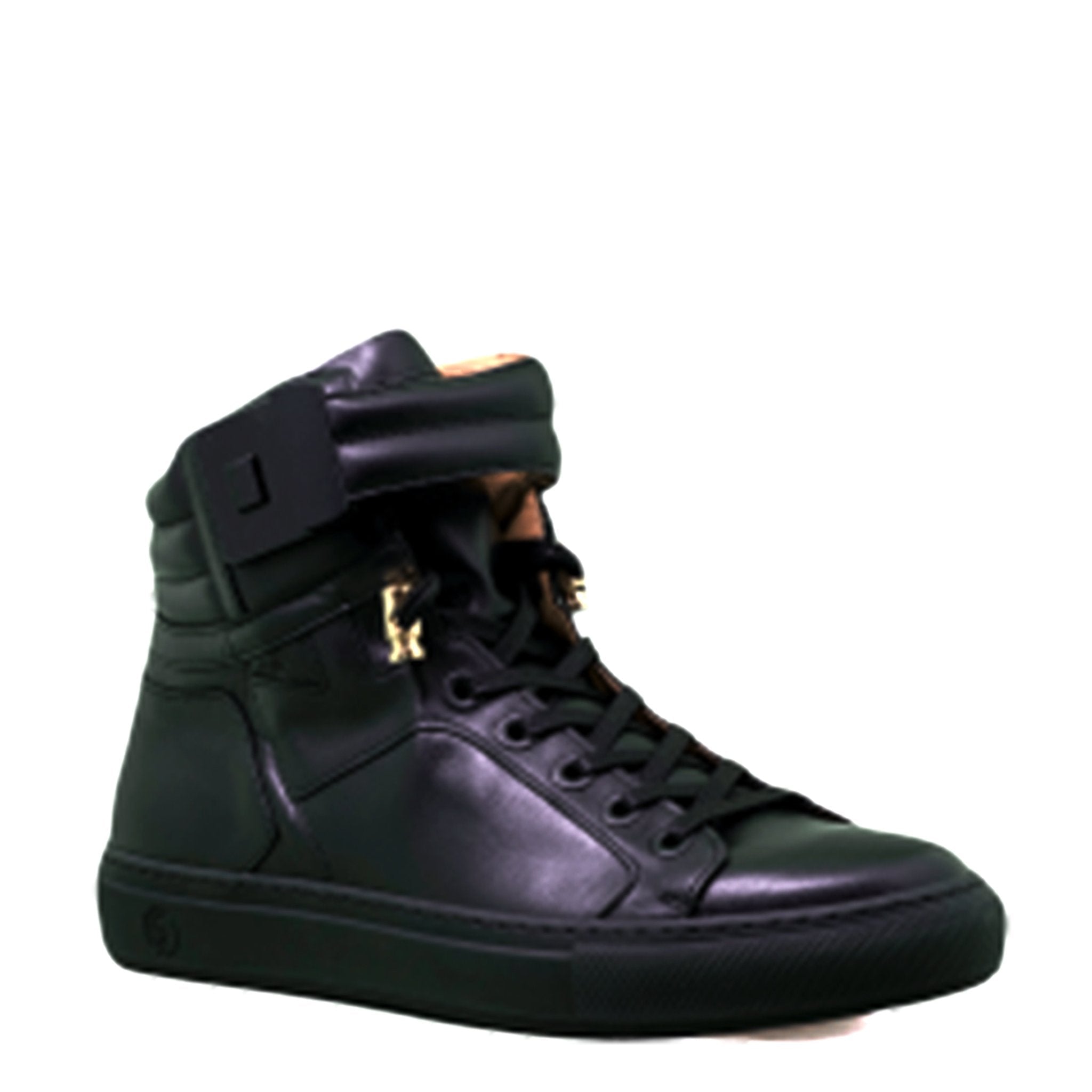 Black Soul Black | Black Leather Mat Trey Songz | Limited Edition - Giuliano Galiano | Handcrafted Luxury Sneakers Made In Italy