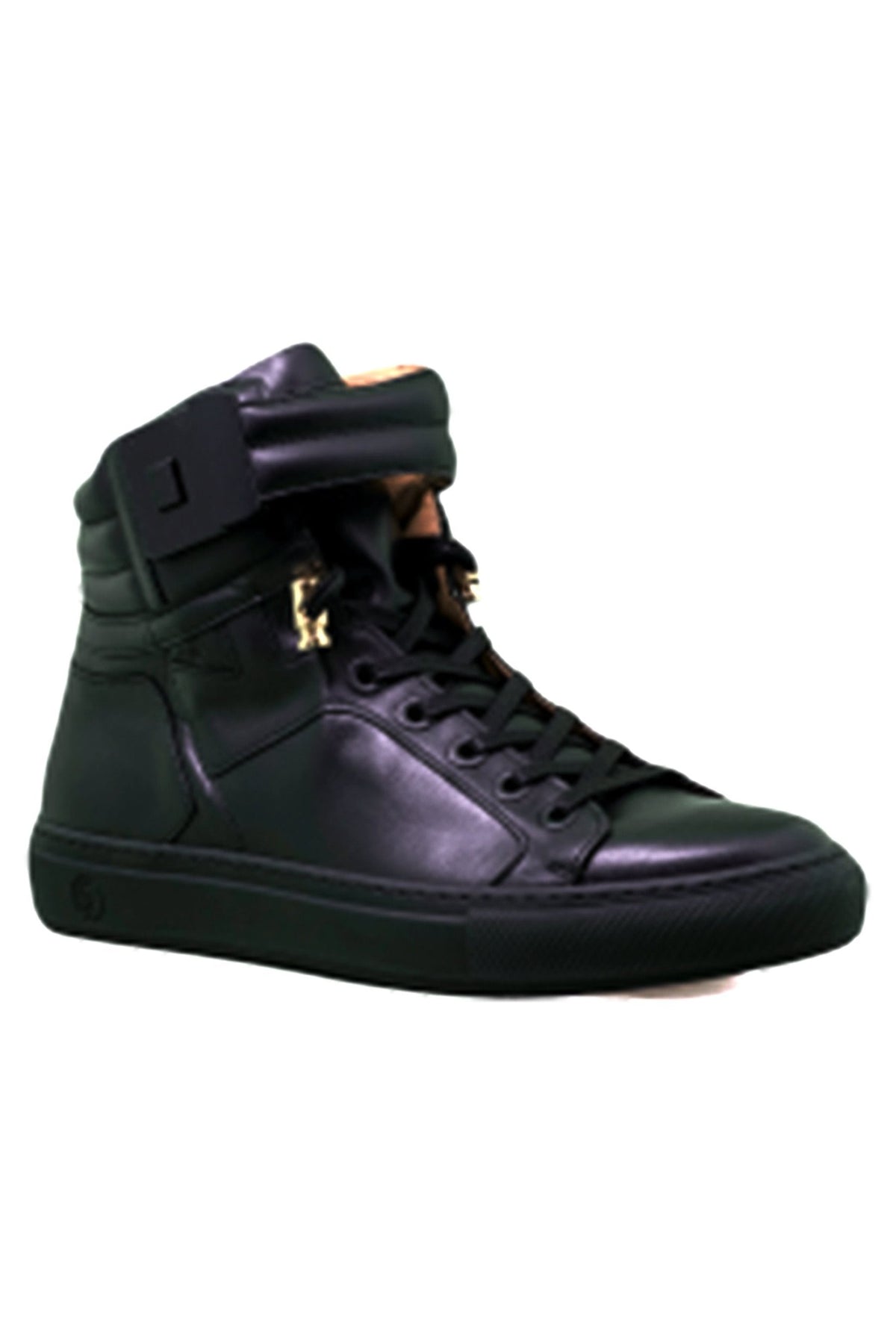 Black Soul Black | Black Leather Mat Trey Songz | Limited Edition - Giuliano Galiano | Handcrafted Luxury Sneakers Made In Italy