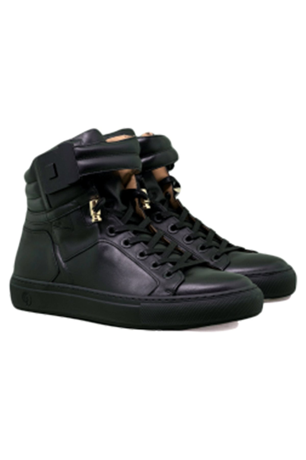 Black Soul Black | Black Leather Mat Trey Songz | Limited Edition - Giuliano Galiano | Handcrafted Luxury Sneakers Made In Italy