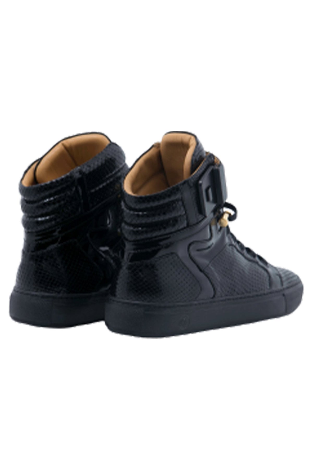 Black Soul Black | Black | Python Mat | Limited Edition - Giuliano Galiano | Handcrafted Luxury Sneakers Made In Italy