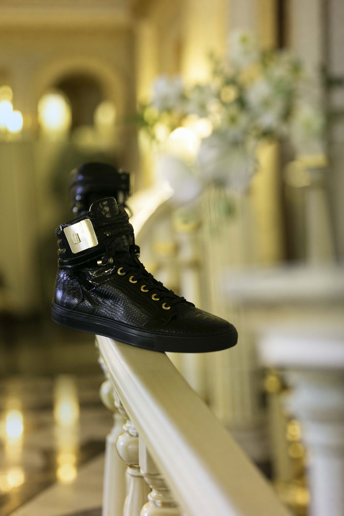 Black Soul Black | Black | Python X FRENCH MONTANA | Limited Edition - Giuliano Galiano | Handcrafted Luxury Sneakers Made In Italy