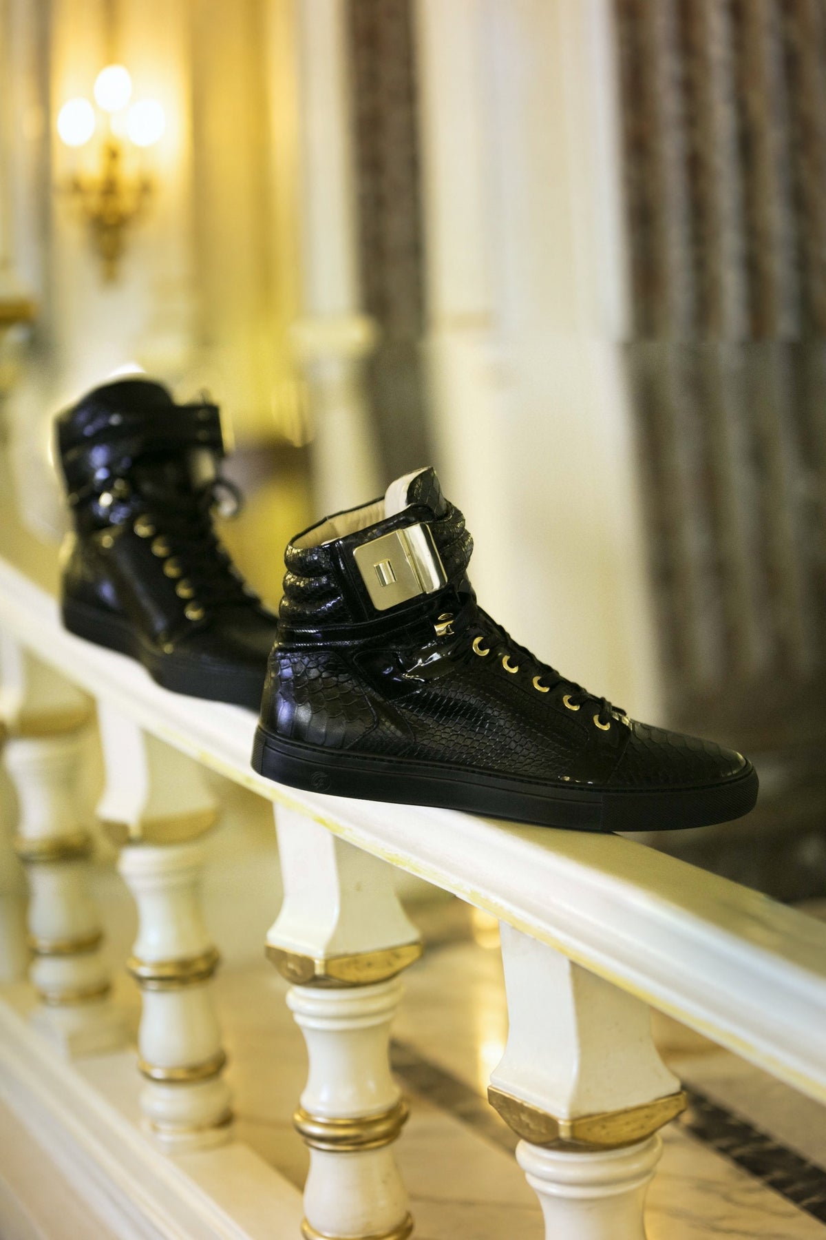 Black Soul Black | Black | Python X FRENCH MONTANA | Limited Edition - Giuliano Galiano | Handcrafted Luxury Sneakers Made In Italy