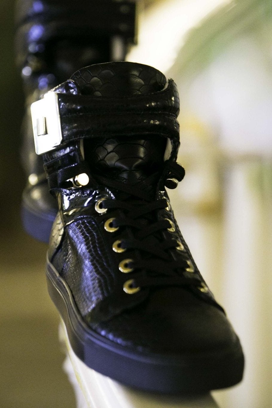 Black Soul Black | Black | Python X FRENCH MONTANA | Limited Edition - Giuliano Galiano | Handcrafted Luxury Sneakers Made In Italy