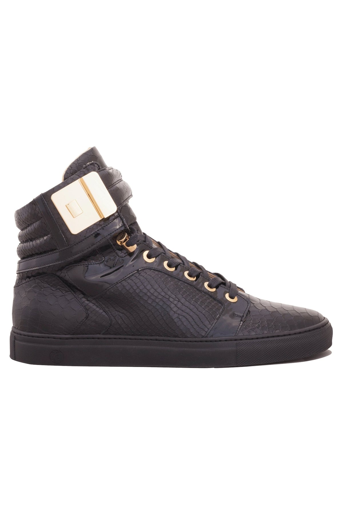 Black Soul Black | Black | Python X FRENCH MONTANA | Limited Edition - Giuliano Galiano | Handcrafted Luxury Sneakers Made In Italy