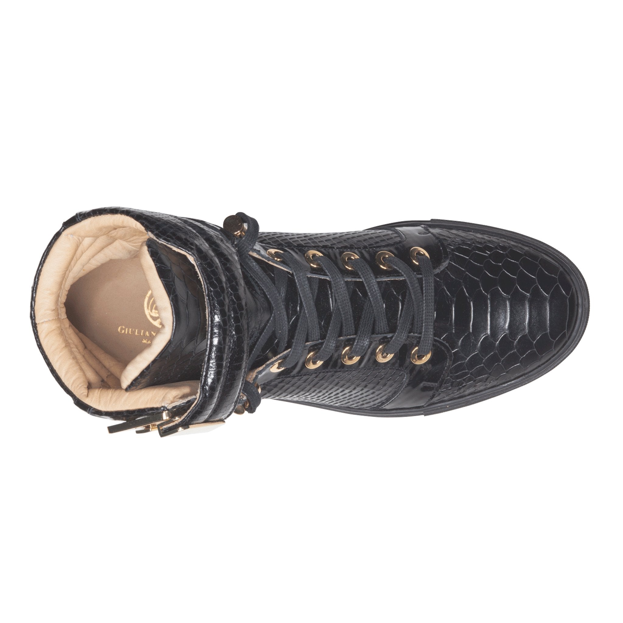 Black Soul Black | Black | Python X FRENCH MONTANA | Limited Edition - Giuliano Galiano | Handcrafted Luxury Sneakers Made In Italy