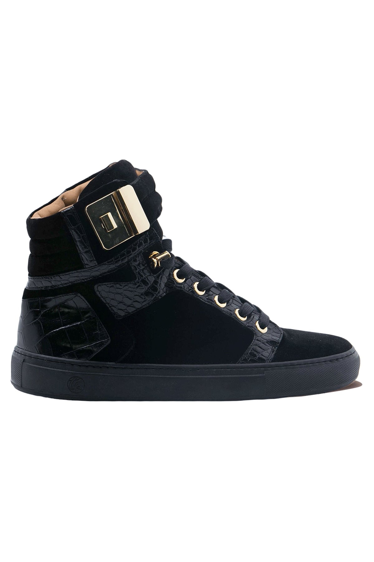Black Soul Black | Black | Velvet | Limited Edition - Giuliano Galiano | Handcrafted Luxury Sneakers Made In Italy