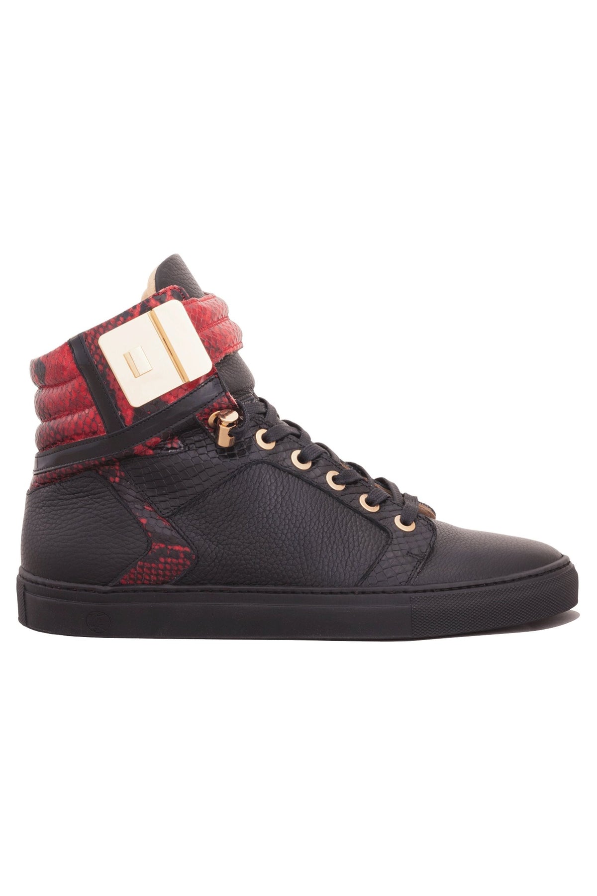 Black Soul Black | Red | Leather | Limited Edition - Giuliano Galiano | Handcrafted Luxury Sneakers Made In Italy