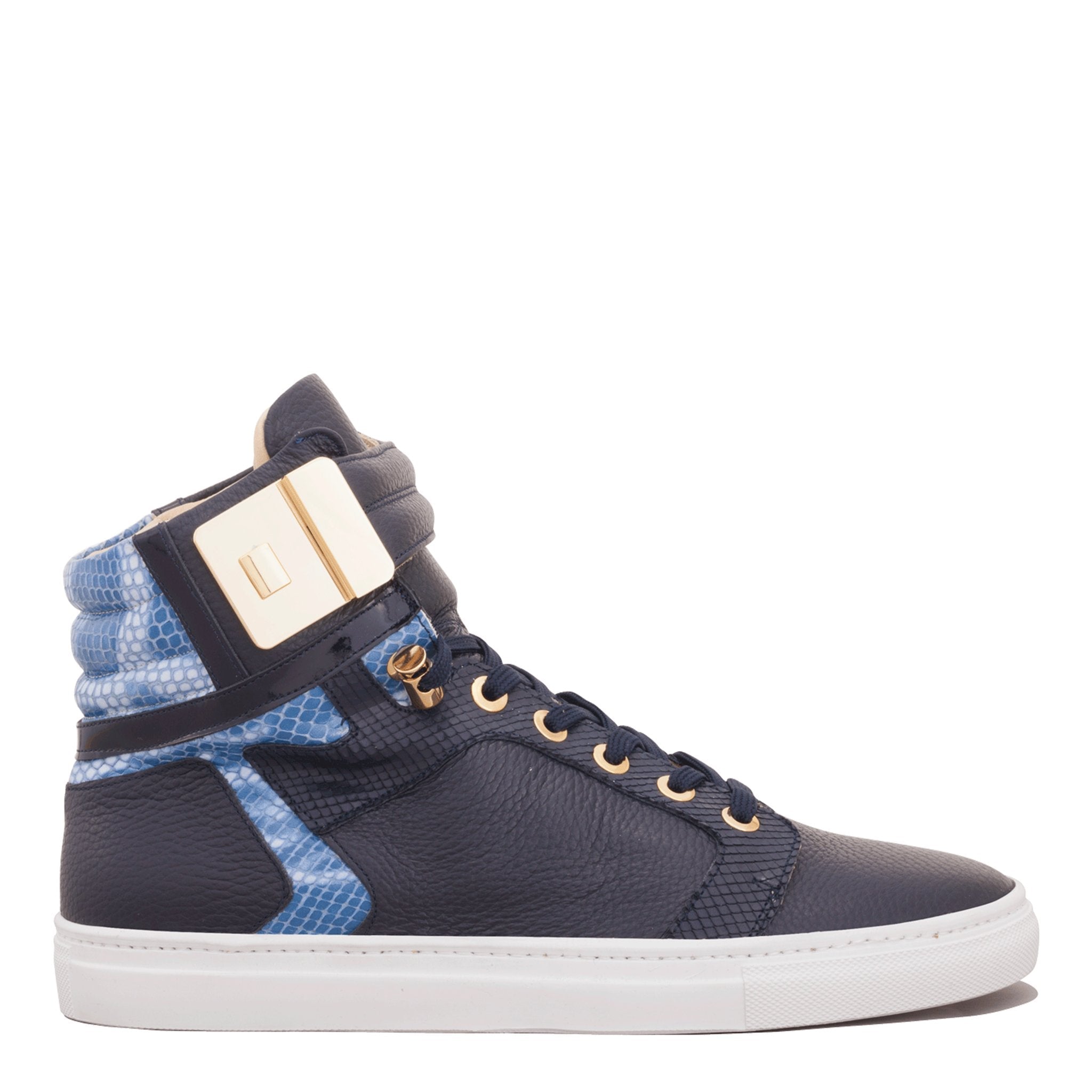 Black Soul Blue | Blue | Leather | Limited Edition - Giuliano Galiano | Handcrafted Luxury Sneakers Made In Italy