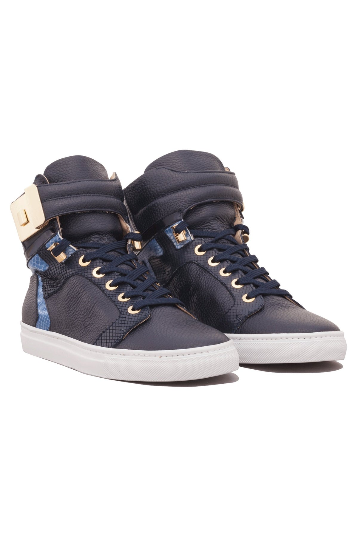 Black Soul Blue | Blue | Leather | Limited Edition - Giuliano Galiano | Handcrafted Luxury Sneakers Made In Italy