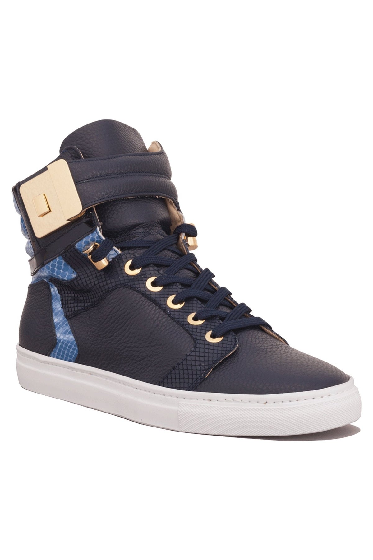 Black Soul Blue | Blue | Leather | Limited Edition - Giuliano Galiano | Handcrafted Luxury Sneakers Made In Italy