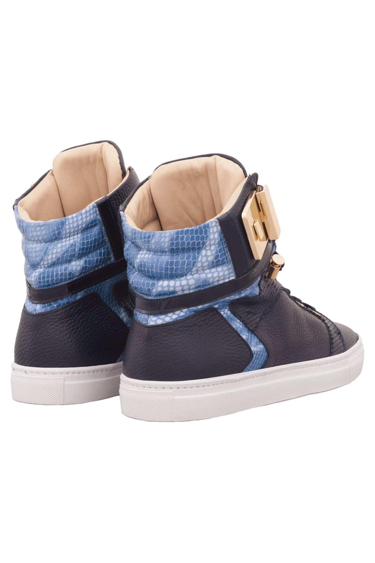 Black Soul Blue | Blue | Leather | Limited Edition - Giuliano Galiano | Handcrafted Luxury Sneakers Made In Italy