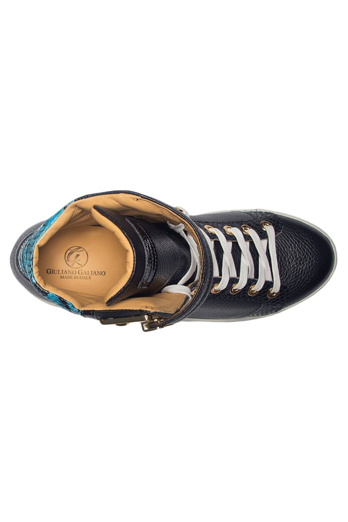 Black Soul II Blue | Blue | Leather | Limited Edition - Giuliano Galiano | Handcrafted Luxury Sneakers Made In Italy