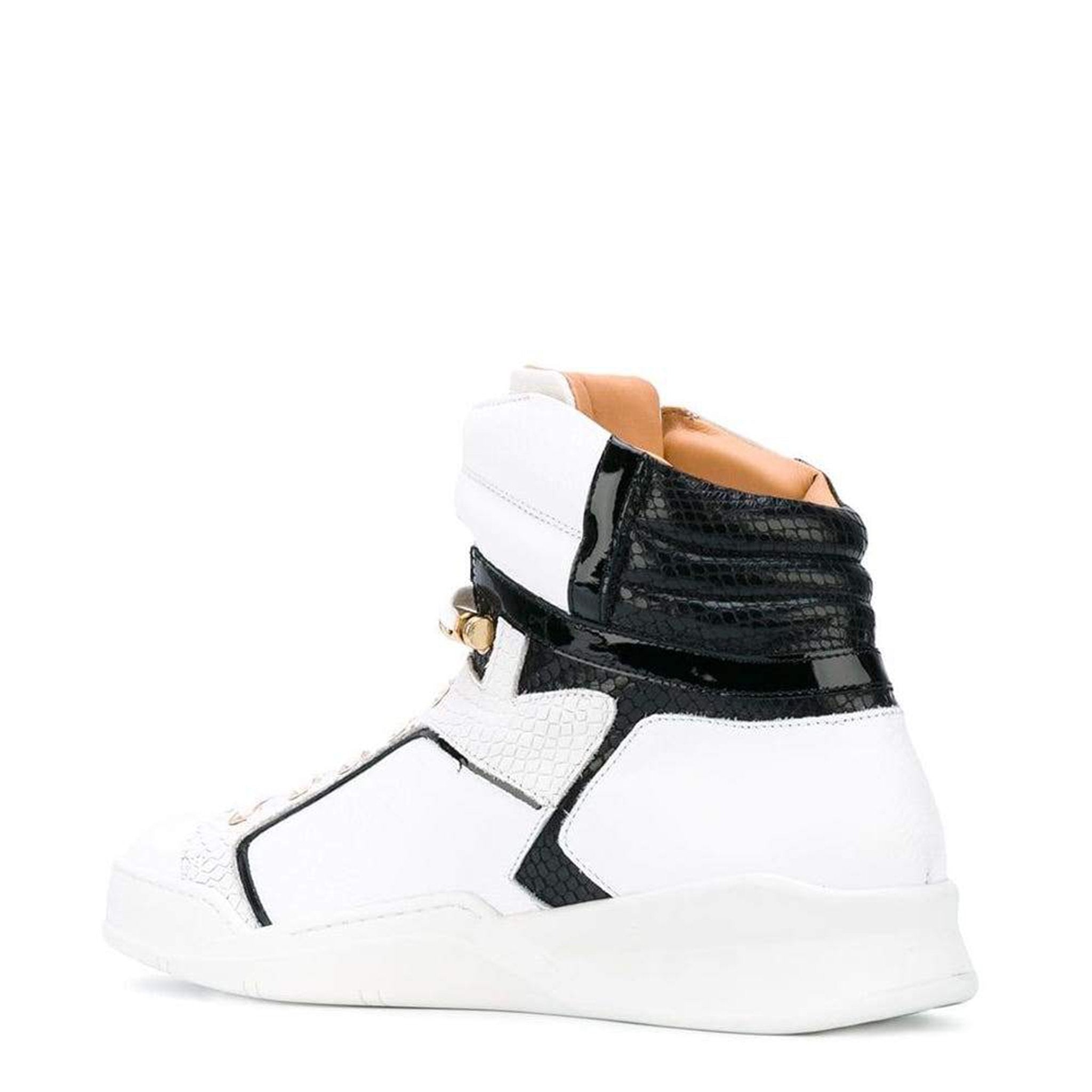 Black Soul II White | Black | Leather X LIL PUMP | Limited Edition - Giuliano Galiano | Handcrafted Luxury Sneakers Made In Italy