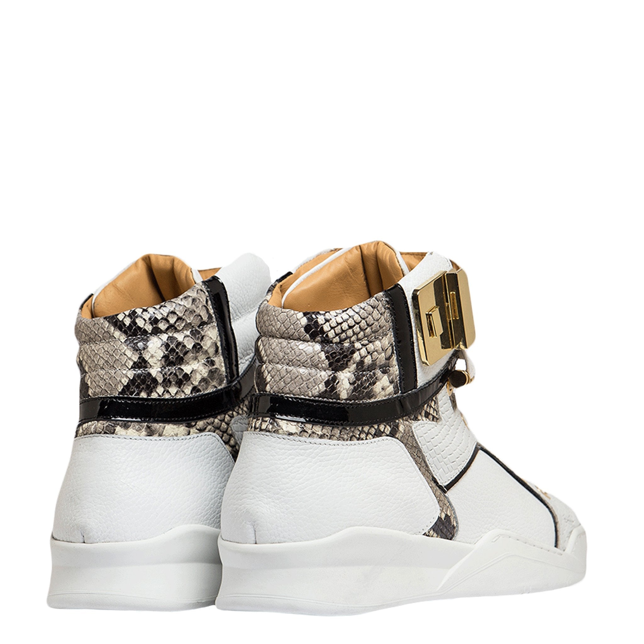 Black Soul II White | Grey | Leather | Limited Edition - Giuliano Galiano | Handcrafted Luxury Sneakers Made In Italy