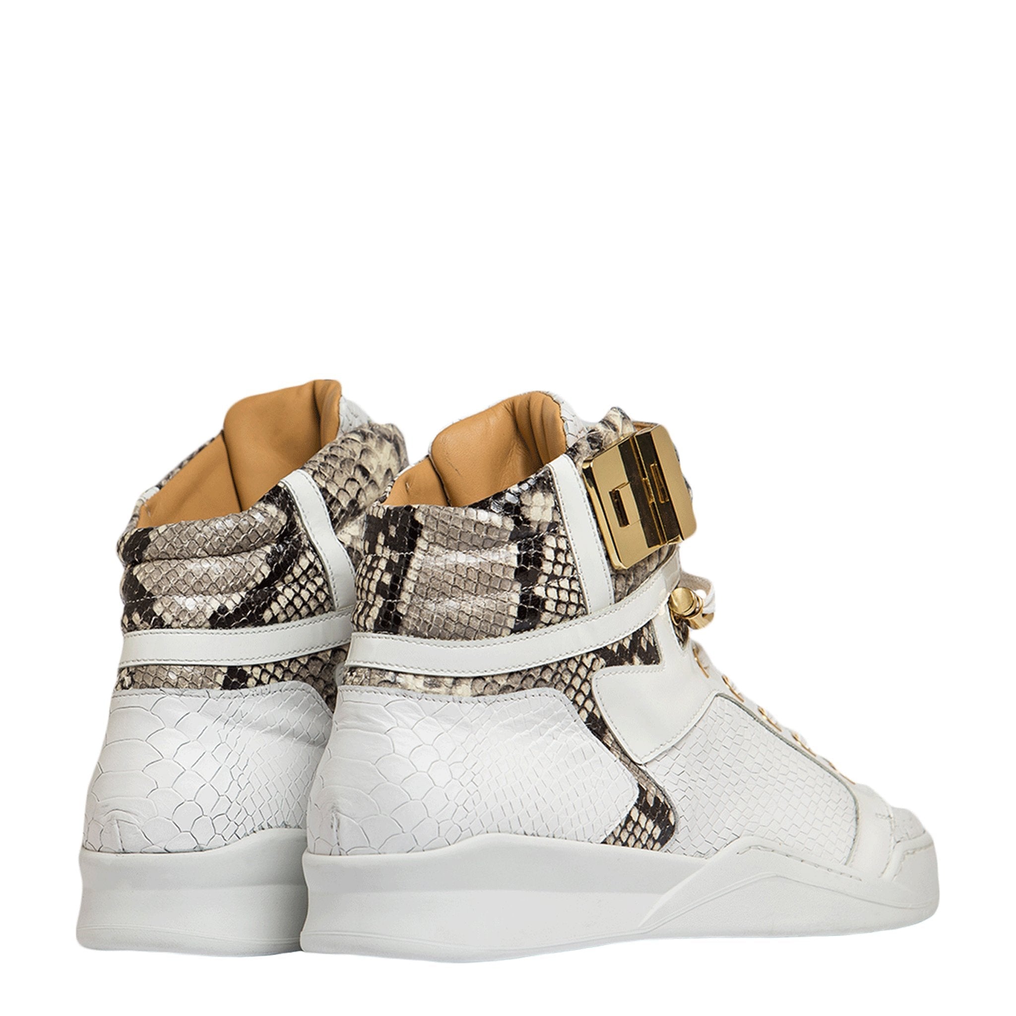 Black Soul II White | Grey | Python | Limited Edition - Giuliano Galiano | Handcrafted Luxury Sneakers Made In Italy