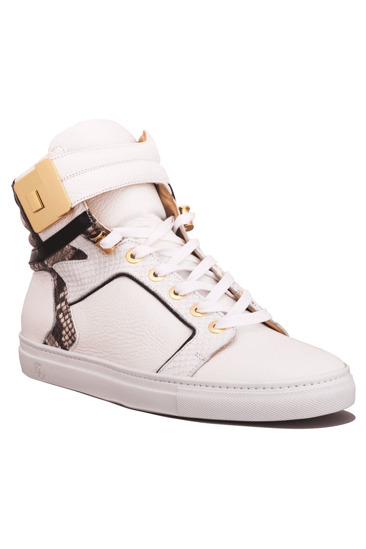 Black Soul White | Grey | Leather | Limited Edition - Giuliano Galiano | Handcrafted Luxury Sneakers Made In Italy