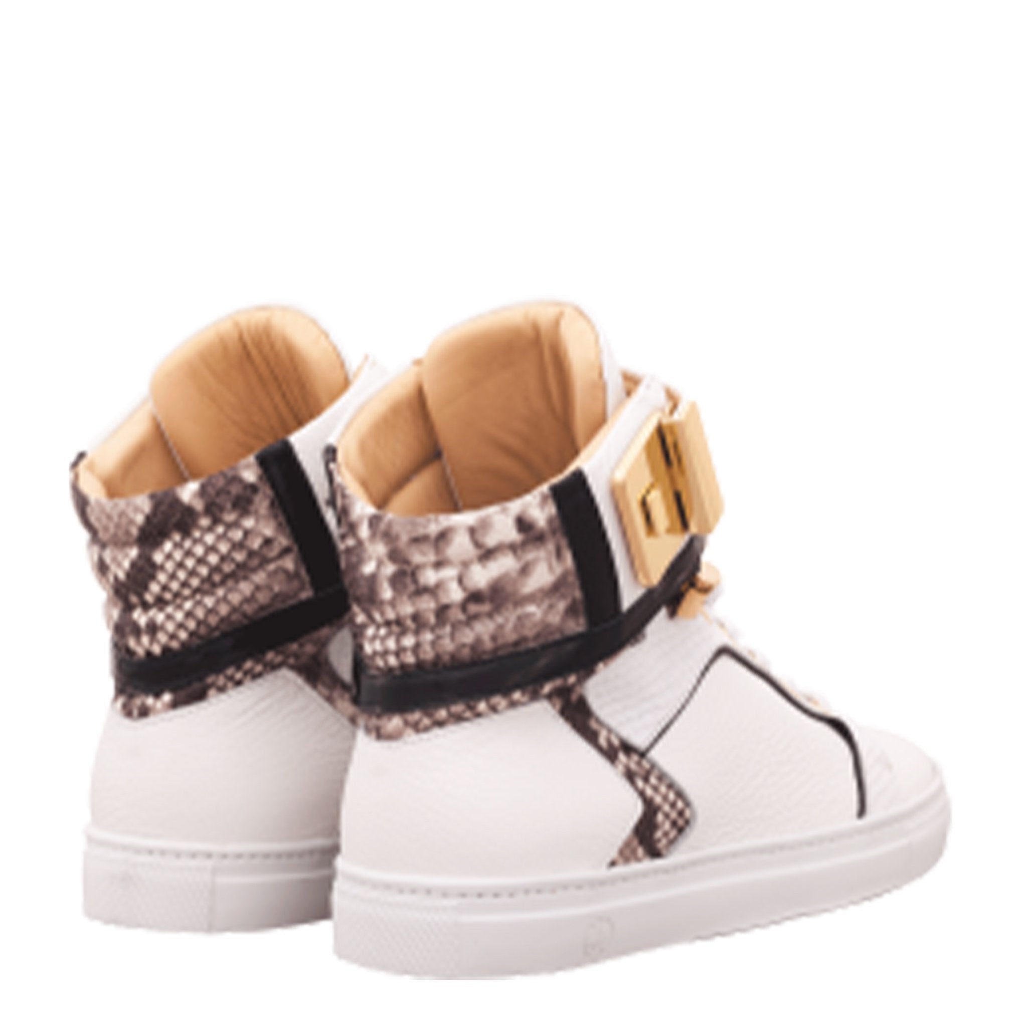 Black Soul White | Grey | Leather | Limited Edition - Giuliano Galiano | Handcrafted Luxury Sneakers Made In Italy