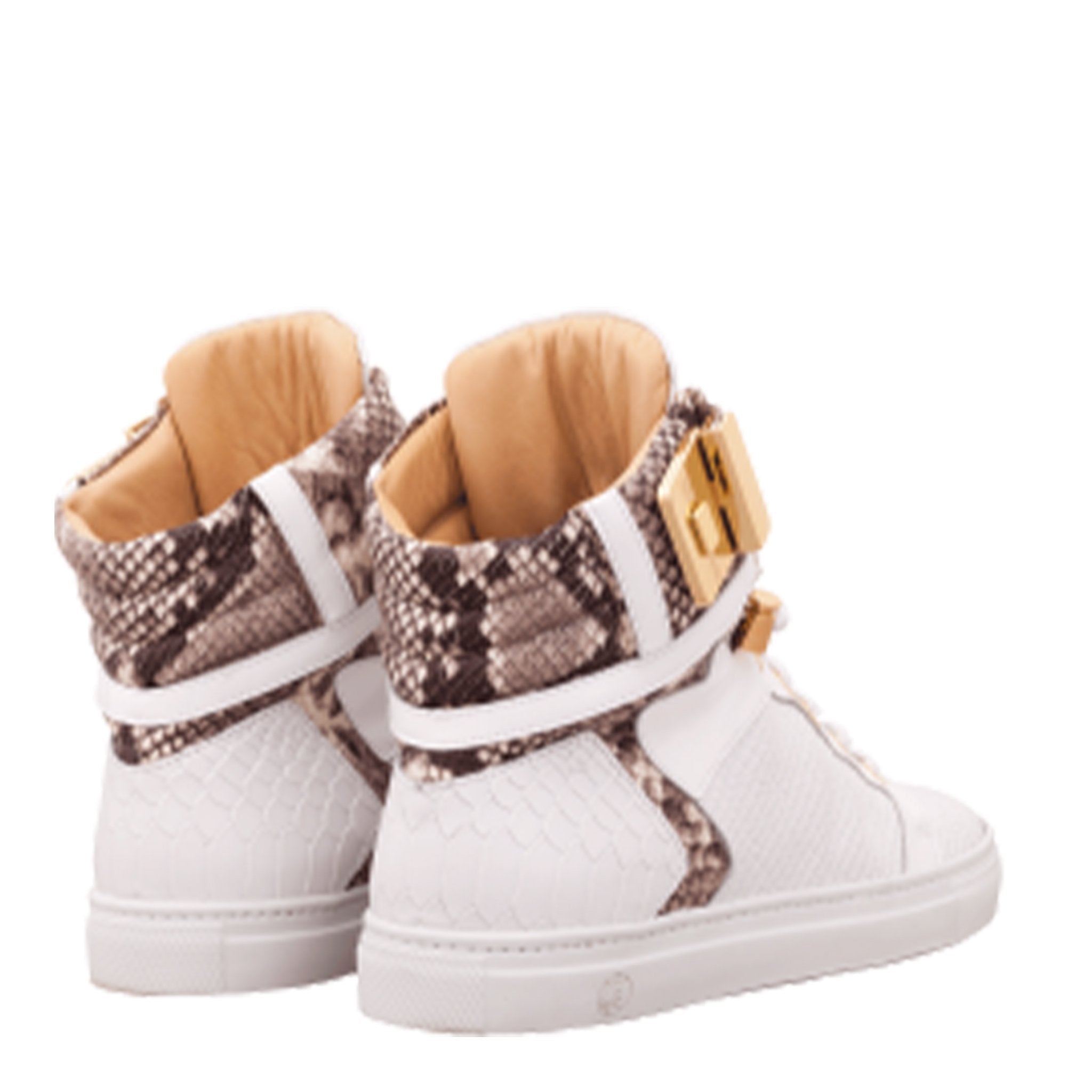 Black Soul White | Grey | Python | Limited Edition - Giuliano Galiano | Handcrafted Luxury Sneakers Made In Italy