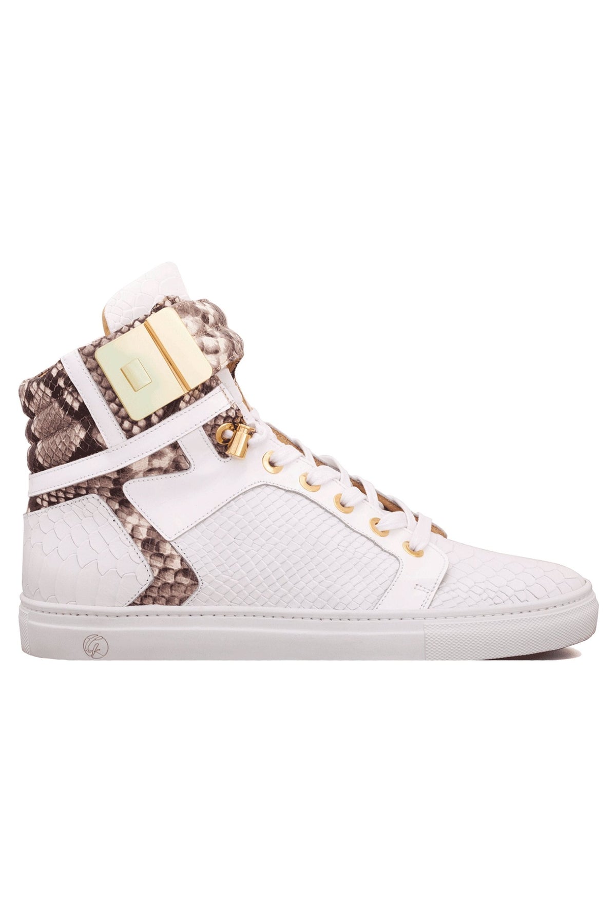 Black Soul White | Grey | Python | Limited Edition - Giuliano Galiano | Handcrafted Luxury Sneakers Made In Italy