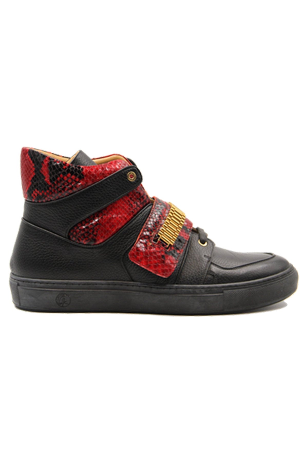Capri Black | Red | Leather | Limited Edition - Giuliano Galiano | Handcrafted Luxury Sneakers Made In Italy